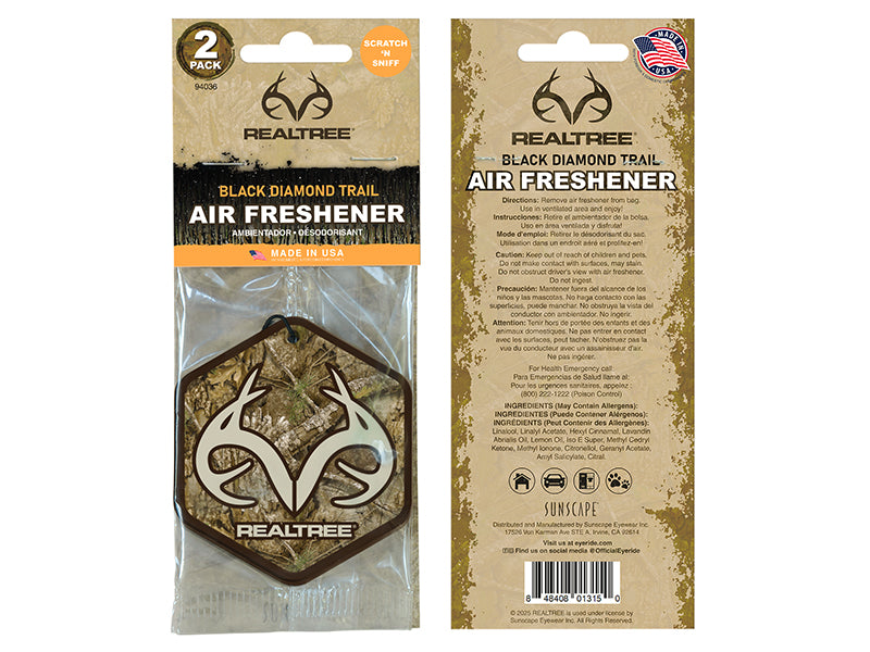 Realtree® Antlers Air Freshener (2-pack) - Black Diamond Trail
