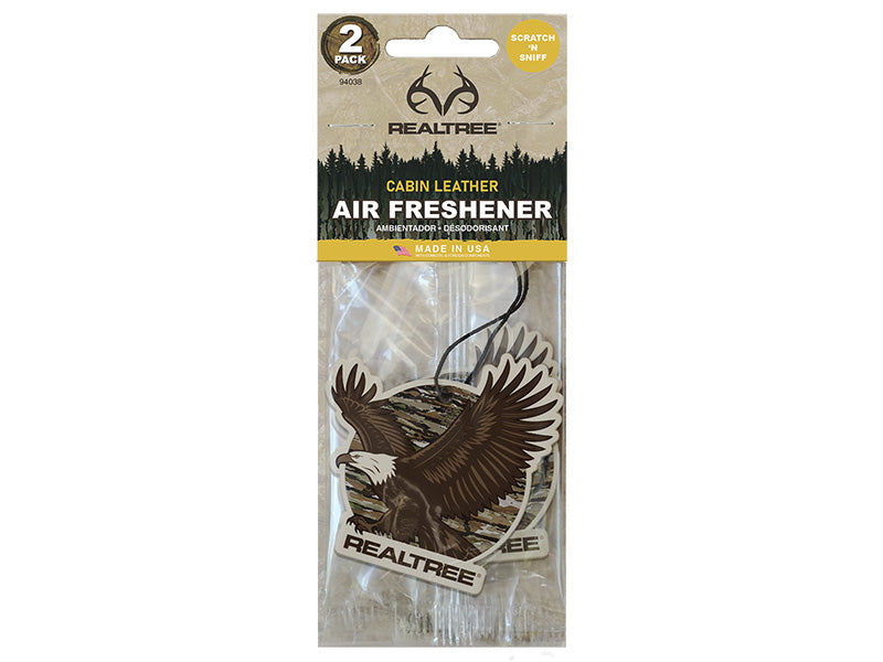 Realtree® Eagle Air Freshener (2-Pack) - Cabin Leather