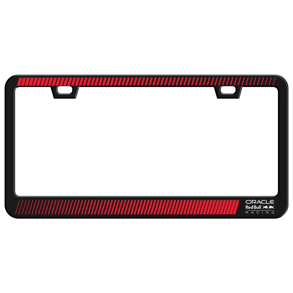 Oracle Red Bull Racing License Plate Frame, Black with Red Powerbar