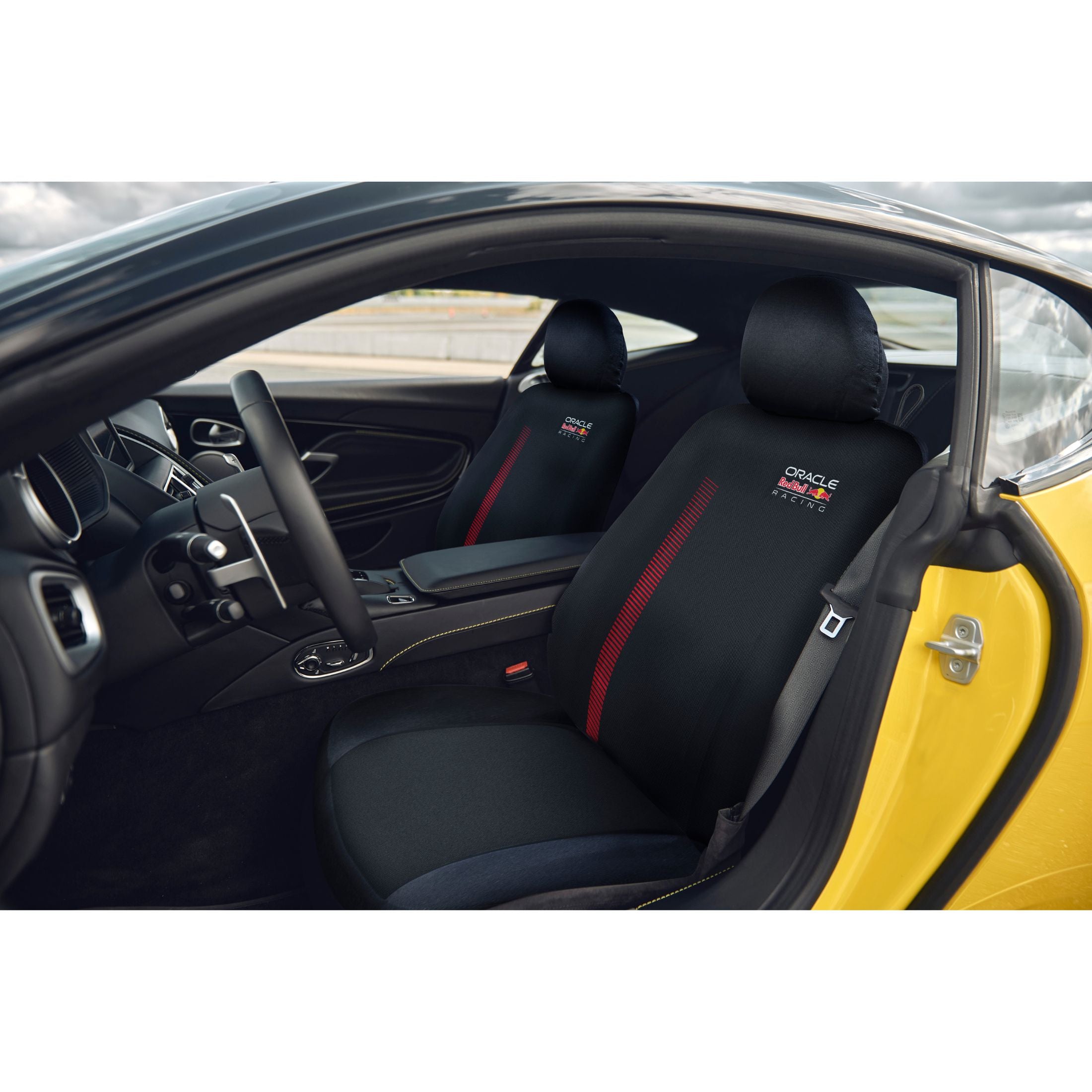 Oracle Red Bull Racing Front Seat Covers, Set of 2, Black/Red